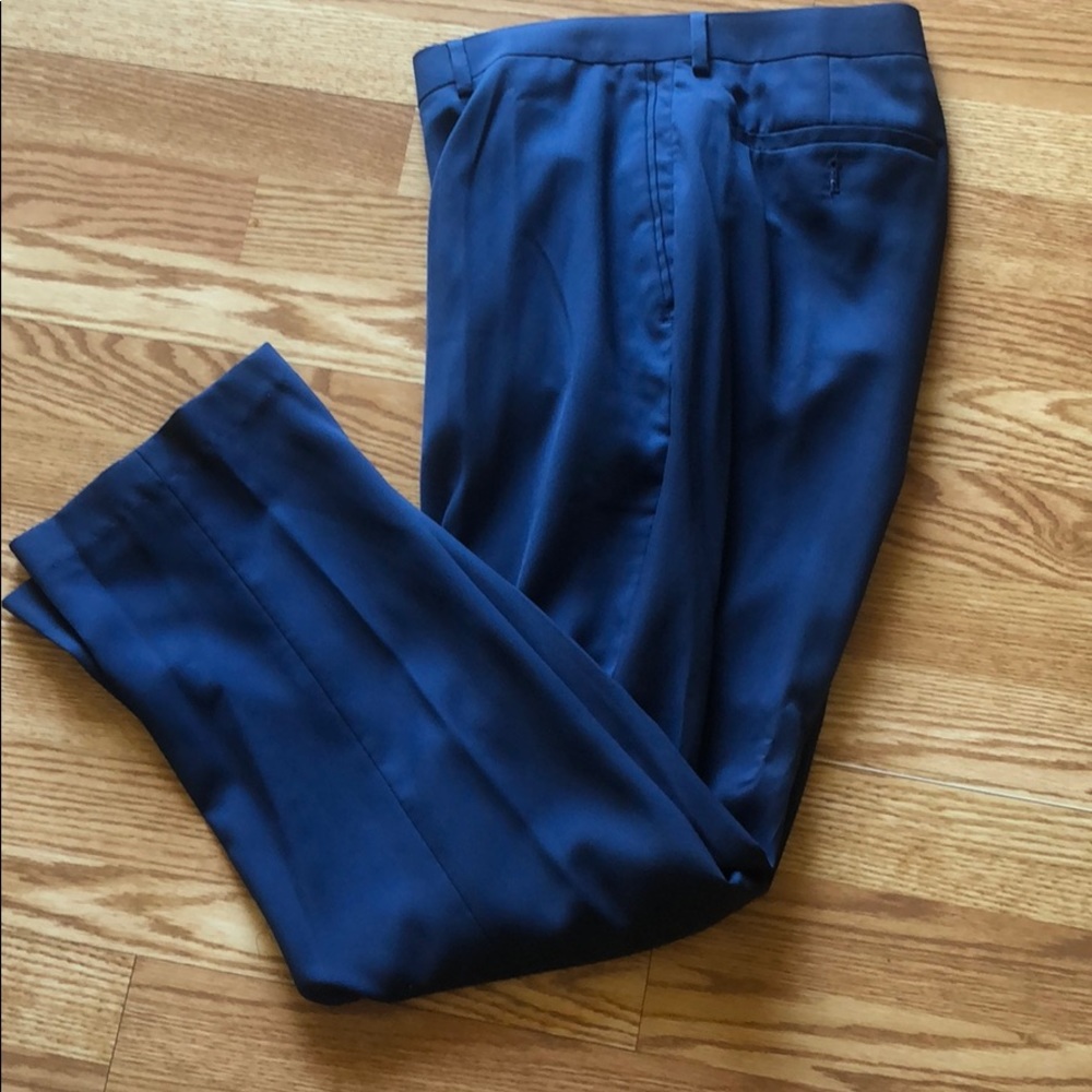 Men blue dress pants